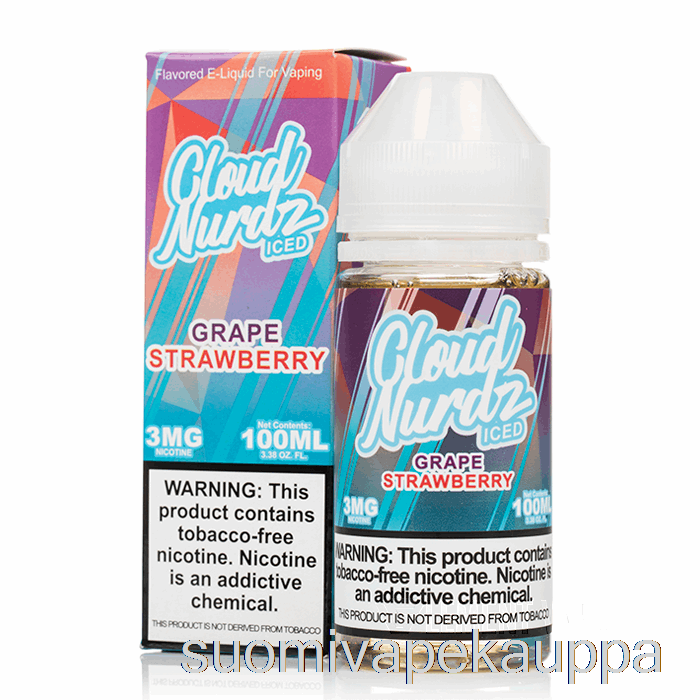 Vape Box Iced Grape Strawberry - Cloud Nurdz - 100ml 3mg